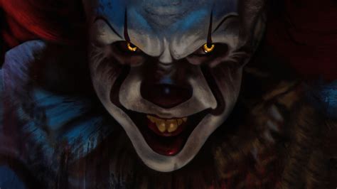 Pennywise face printable with a creepy, toothy grin